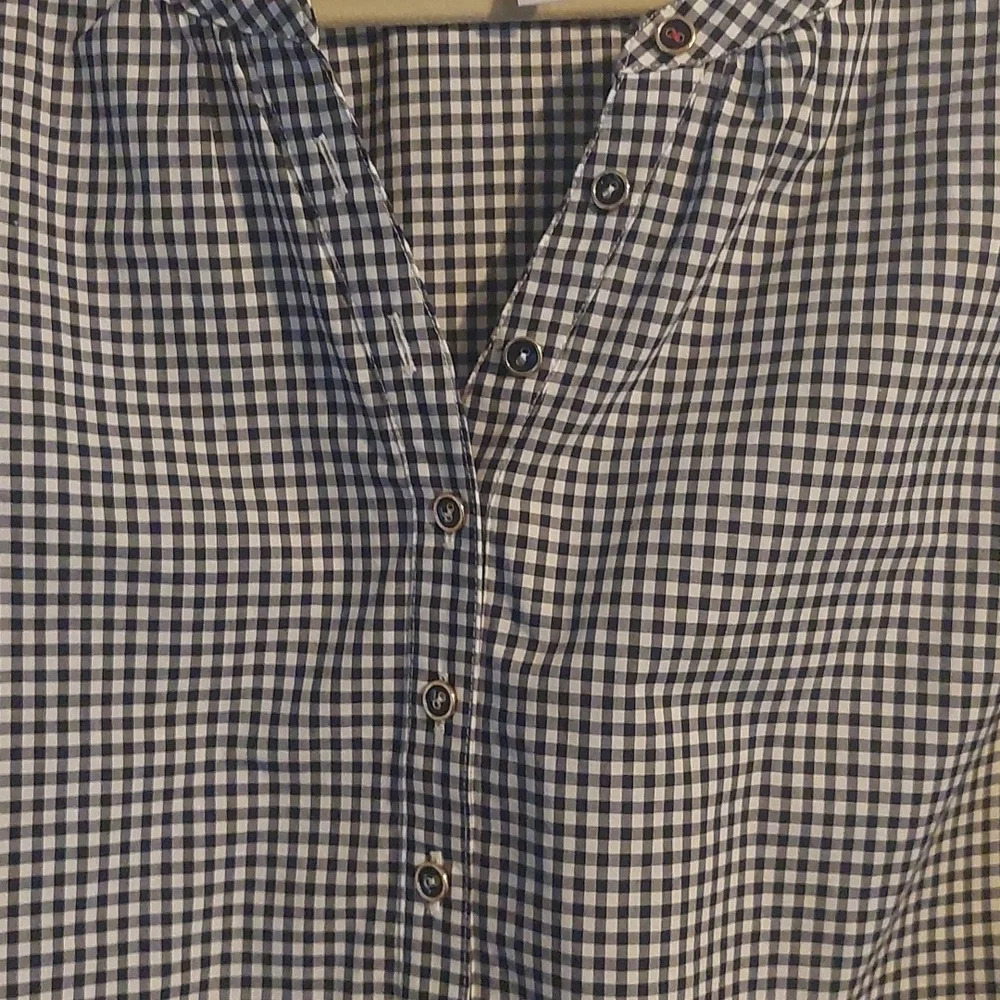 Talbots Flutter Sleeve Tunic Buffalo Check Top M … - image 3